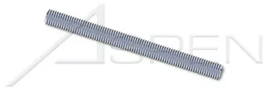1/2″-13 X 12′ Threaded Rods, Full Thread, Steel, Zinc Plated