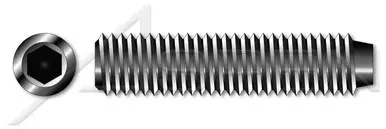 #1-72 X 1/16″ Hex Socket Set Screws, Cup Point, UNF Fine Thread, Alloy Steel