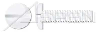 #10-32 X 5/8″ Machine Screws, Pan Slot Drive, Full Thread, Nylon