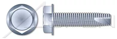 #10-32 X 5/8″ Thread-Cutting Screws, Type “23”, Hex Indented Washer Head, Steel, Zinc Plated
