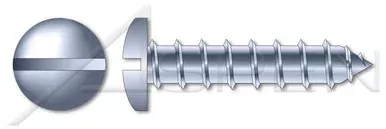 #10 X 3/4″ Self-Tapping Sheet Metal Screws, Type “A”, Pan Slot Drive, Steel, Zinc Plated