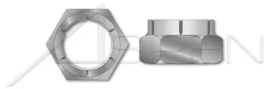 3/4″-10 Flex Type Lock Nuts, Light Hex, Thin Height, Steel, Cadmium Plated and Waxed