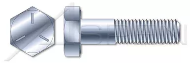 3/4″-10 X 8″ Hex Head Cap Screws Bolts, UNC Coarse Thread, Grade 5 Steel, Zinc, Made in U.S.A.