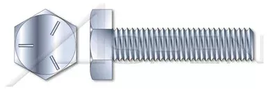 3/8″-16 X 1-1/2″ Machine Bolts, Hex Head, Full Thread, Grade 5 Steel, Zinc