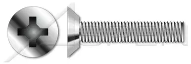 5/16″-18 X 1/2″ Machine Screws, Flat Undercut Phillips Drive, Stainless Steel