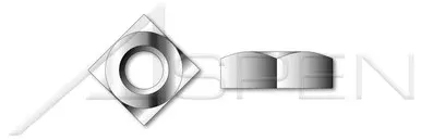 5/8″-11 Square Regular Nuts, Stainless Steel