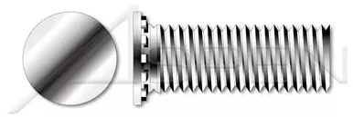 #6-32 X 1″ Self-Clinching Studs, Flush Head Self-Clinching Studs, Full Thread, 303 Stainless Steel