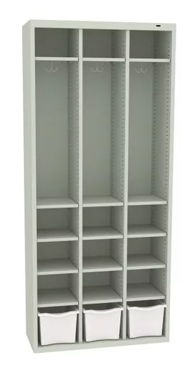 78 inch High Cubby Locker with 18 Openings - 1
