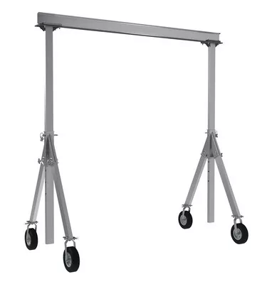 Adjustable Height Aluminum Gantry Cranes with Pneumatic Casters - 11