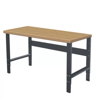Adjustable Leg Workbench with Laminated Hardwood Top