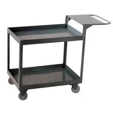 All Welded Steel Service Cart with Writing Shelf