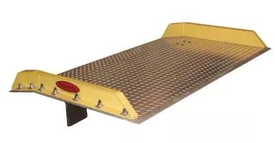 Aluminum Dock Board with Steel Bolt-On Curbs - 10,000 lb Capacity - 5