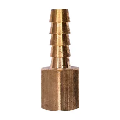 Auveco 438, Hose Barb To Tpr Female Pipe 5/16 Id 1/4 Thrd, Pack Size: 5