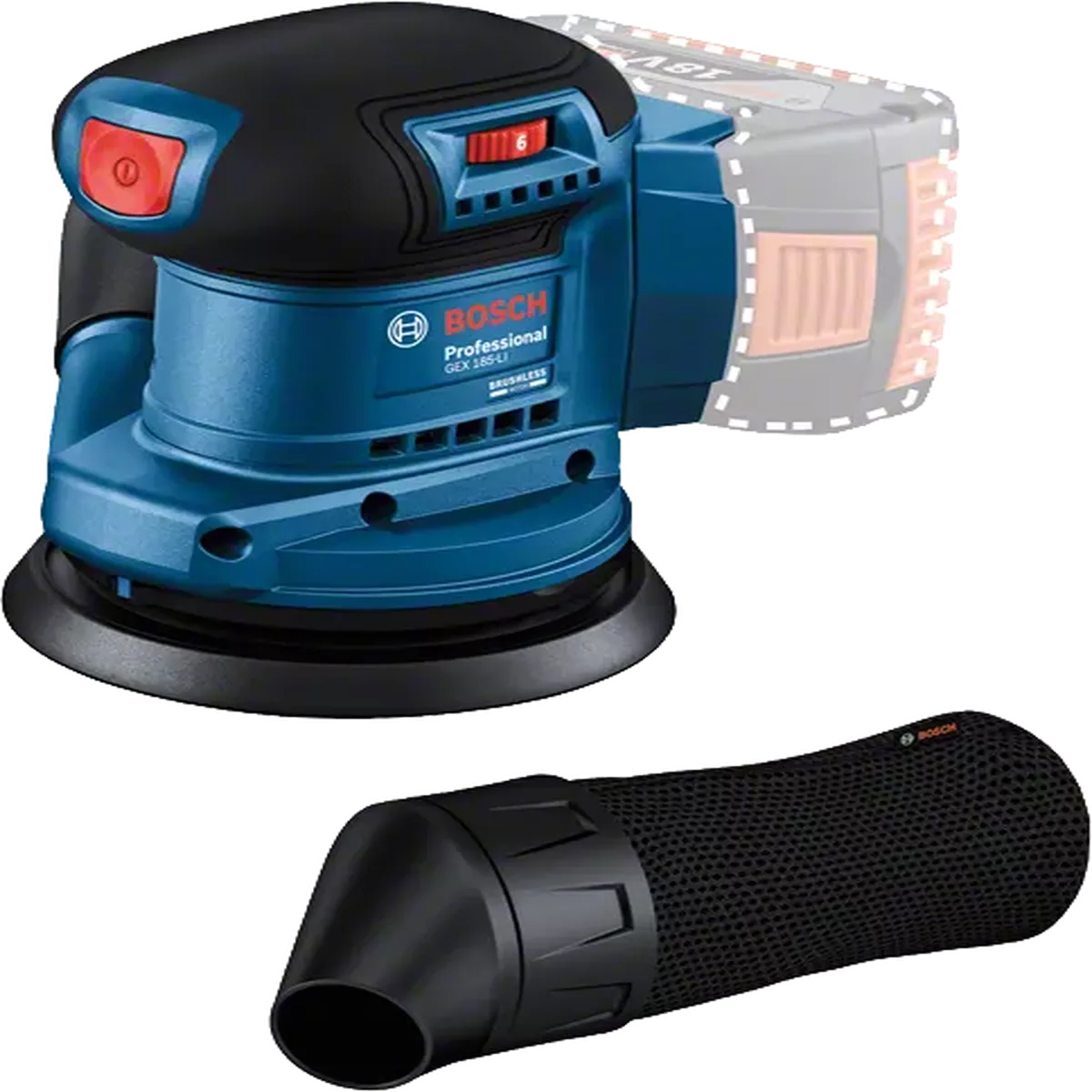 Bosch Random orbital sander GEX 185-LI