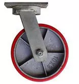 CA10 Series 10 Inch Heavy Duty Polyurethane Iron Core Casters - 1