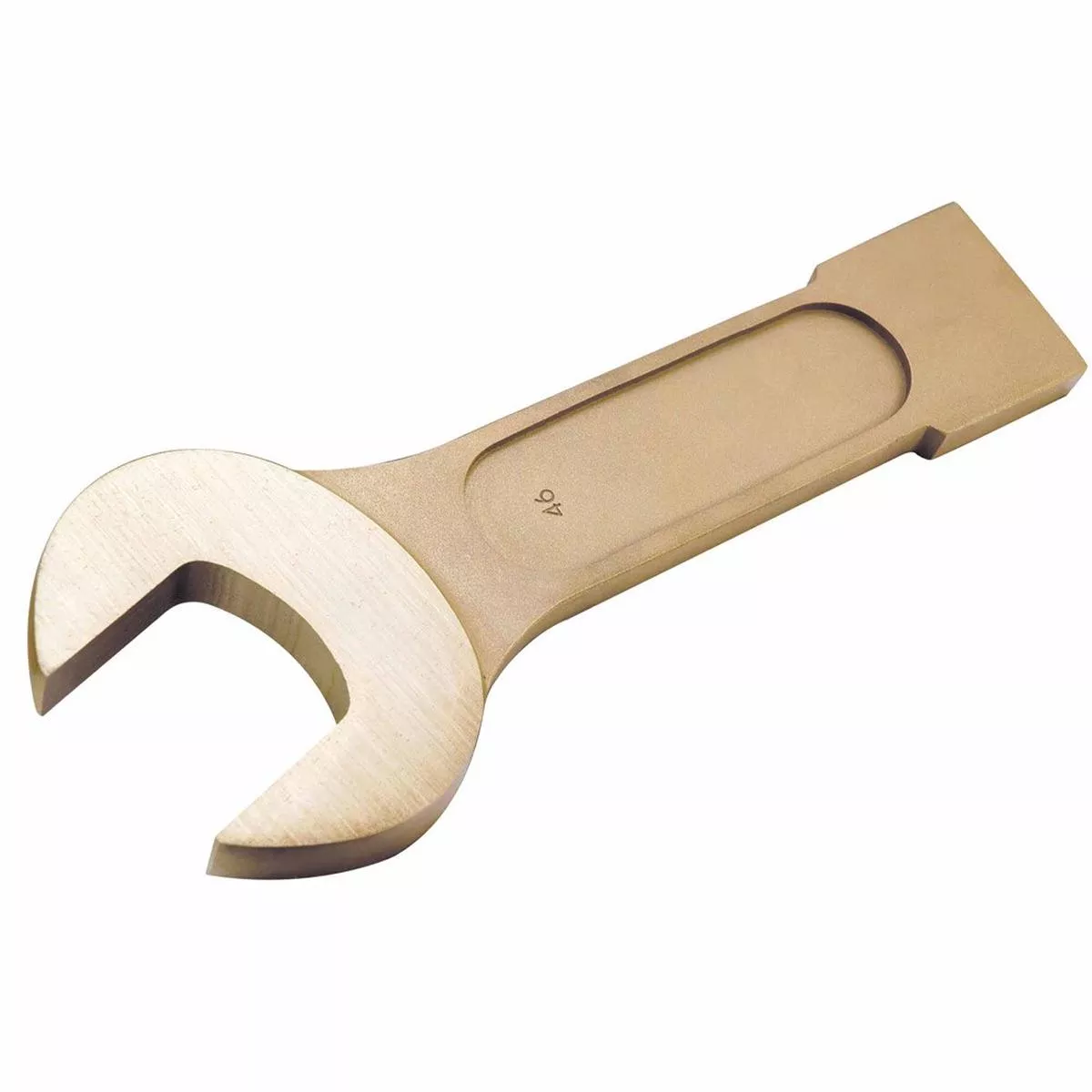 Carltsoe Safety CS Unitec Ex200-130UB Copper Beryllium Non-Sparking, Non-Magnetic, Corrosion Resistant Striking Wrench, Open End 2-5/16″ (200U-130UB)