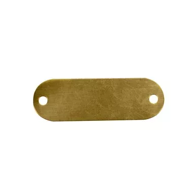CH Hanson 41152, Tag-5/8″x2-13/16″ Round Ends Brass 20G 100pk