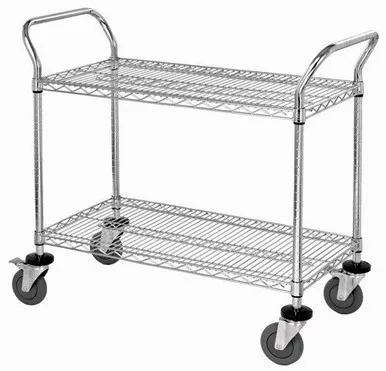 Chrome Wire Utility Carts - 11