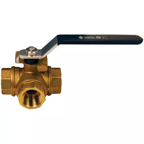 Dixon 1 in. NPT 3-Way Diverting Ball Valves T Flow Pattern