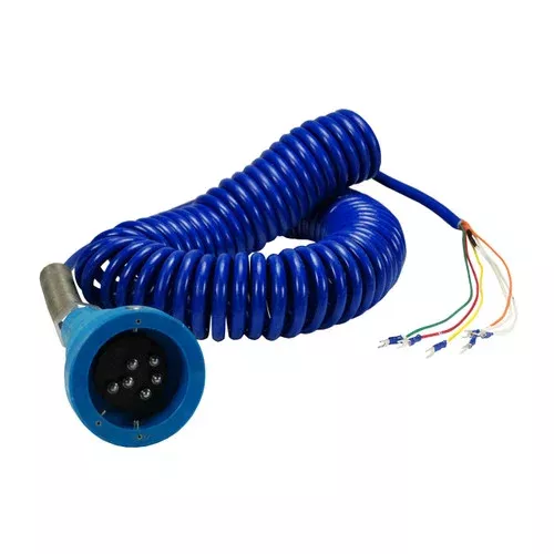 Dixon Blue Optic Plug & 30 ft. Coiled Cord w/ 3 J-Slots & 6 Contact Pins for Civacon and Scully Systems