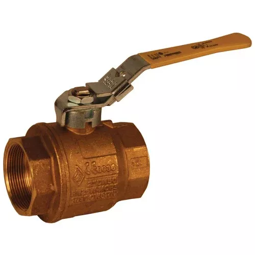 Dixon Imported 1/2 in. NPT Brass Ball Valve w/ Locking Handle – Full Port