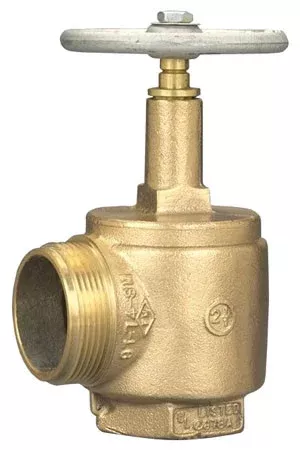 Dixon2 1/2 in. NPT x 2 1/2 in. NH (NST) 500# Brass Angle Hose Valve