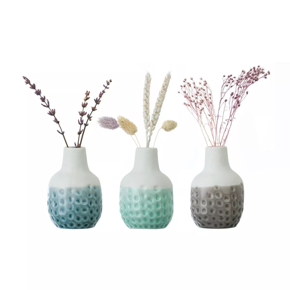 Dotty Mini Vase Trio Set