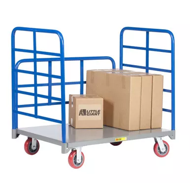 Double End Rack Platform Truck with Side Rack - 3