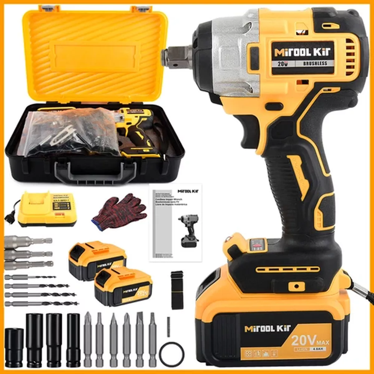 DRILL TOOL SET-TOOL KIT SET WITH 12V POWER CORDLESS DRILL HAND REPAIR TOOLS BOX