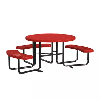 Expanded Metal 46" ADA Round Tables - 1