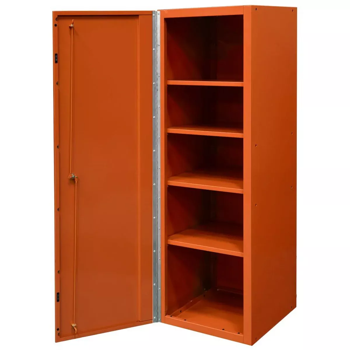 Extreme Tools DX 19” x 21” Locker 4Shelves, Orange with BK Handle EXTDX192100SLORBK