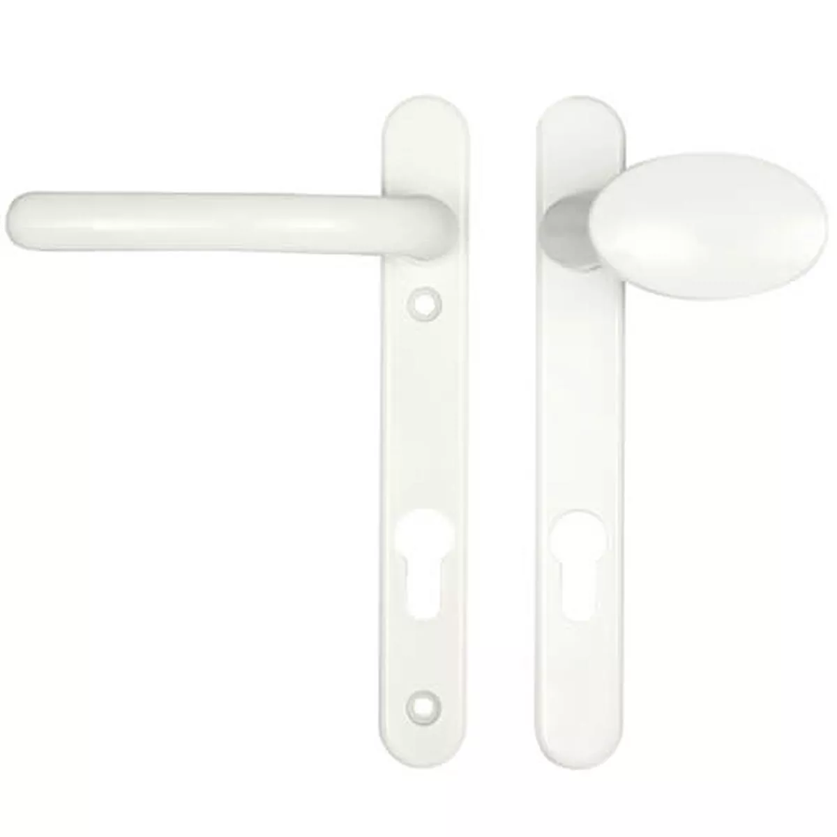 Fab & Fix Windsor Lever Moveable Pad UPVC Multipoint Door Handles92mm PZ Sprung 122mm Screw Centres