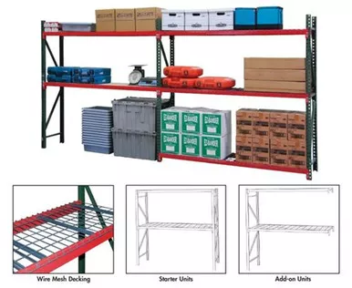 FastRak™ Bulk Storage Rack Units With Wire Mesh Decking - 33