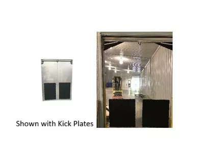 Flexible PVC Clear Vu Doors with Kick Panels - 1