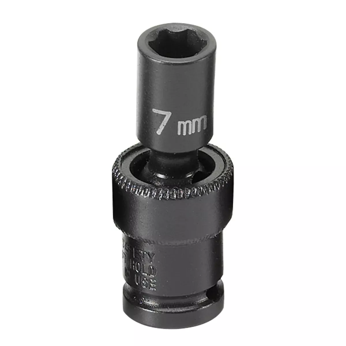 Grey Pneumatic 907UMS 1/4 in. Drive Standard Metric Universal Impact Socket - 7mm