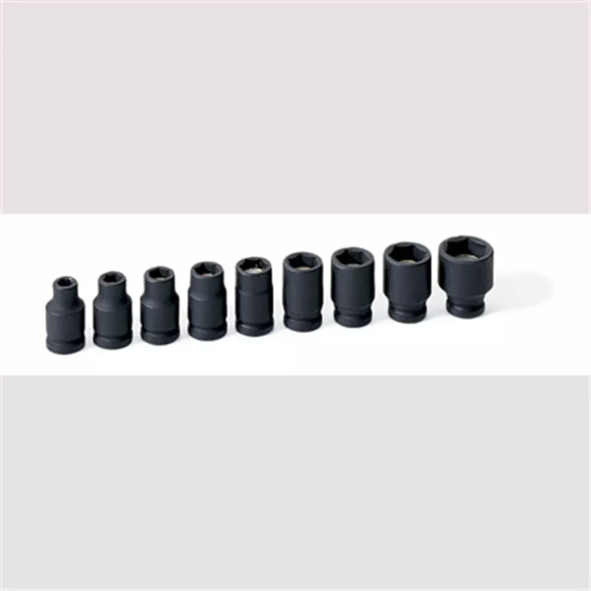 Grey Pneumatic 9709G 9 Piece 1/4" Drive 6 Point Fractional Magnetic Impact Socket Set