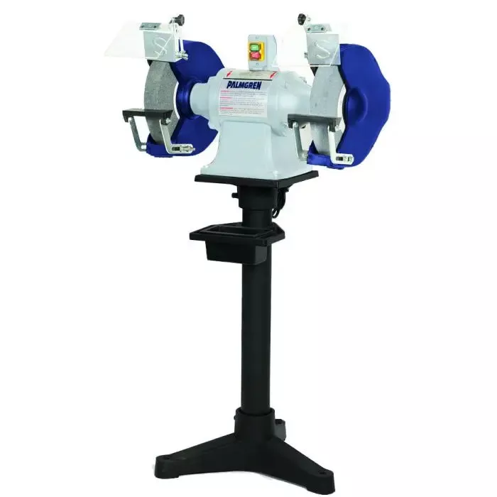 Grinder | 12” | 2HP | Pedestal Stand & Dust Collection | Palmgren 9682121