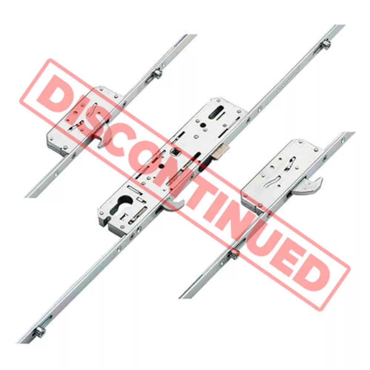 GU Protector Latch 3 Hooks 4 Rollers Lift Lever Multipoint Door Lock (top hook to spindle = 735mm)
