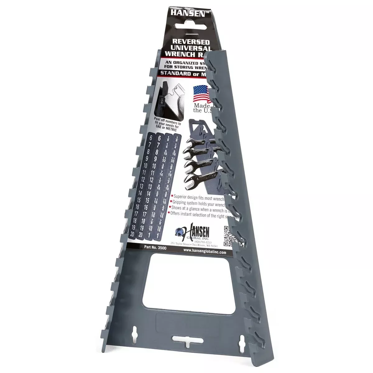 Hansen Global 3500 Reversed Univ 13 Wrench Rack