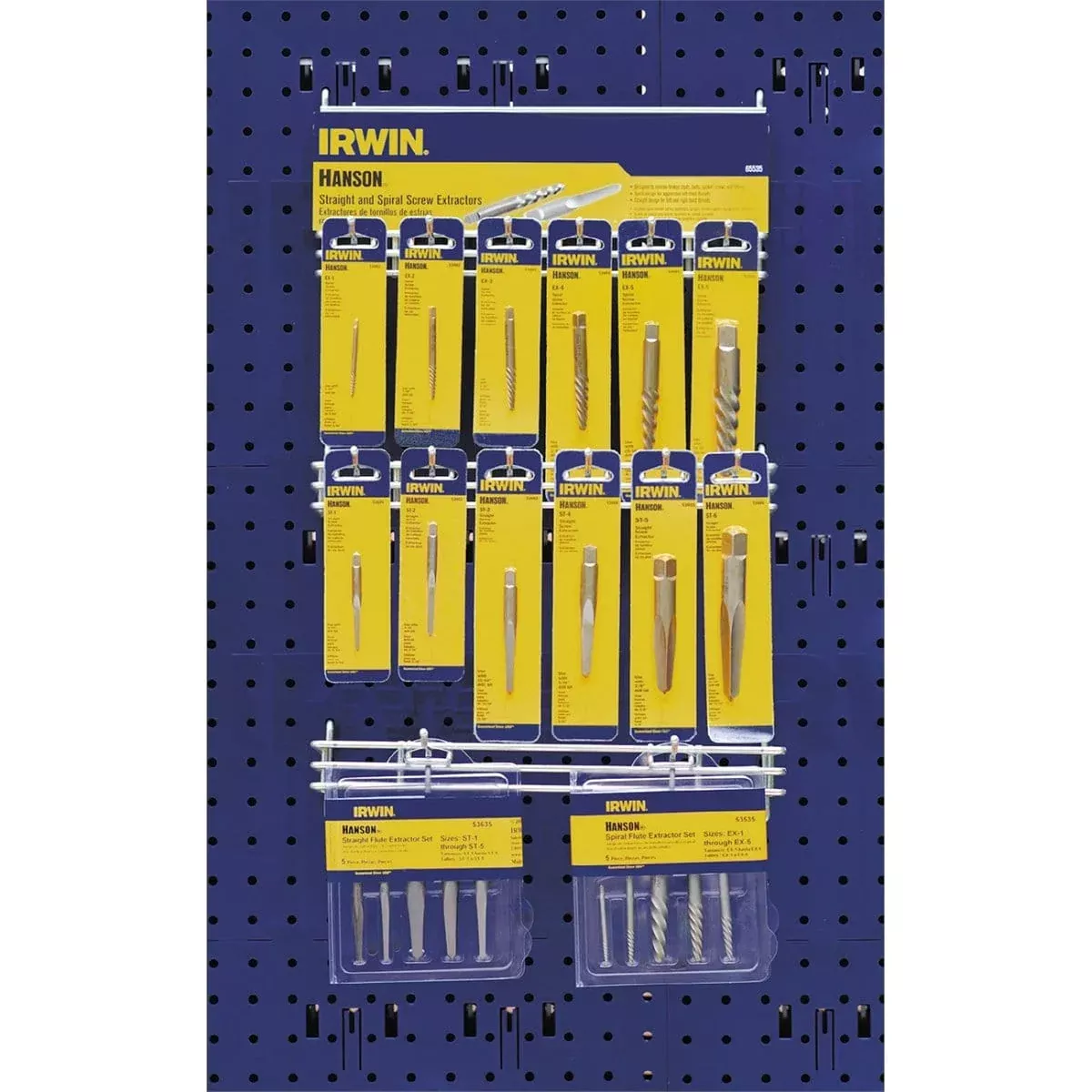 Hanson 65535 34Pc Spiral Flute Extractor Display