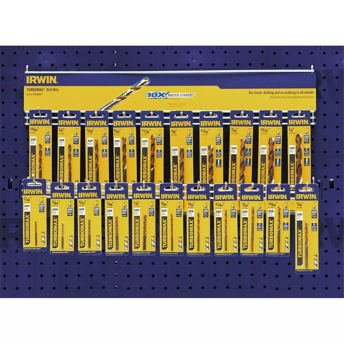 Hanson 65544 42Pc 3/8" Turbomax Reduced Shank Merchandiser
