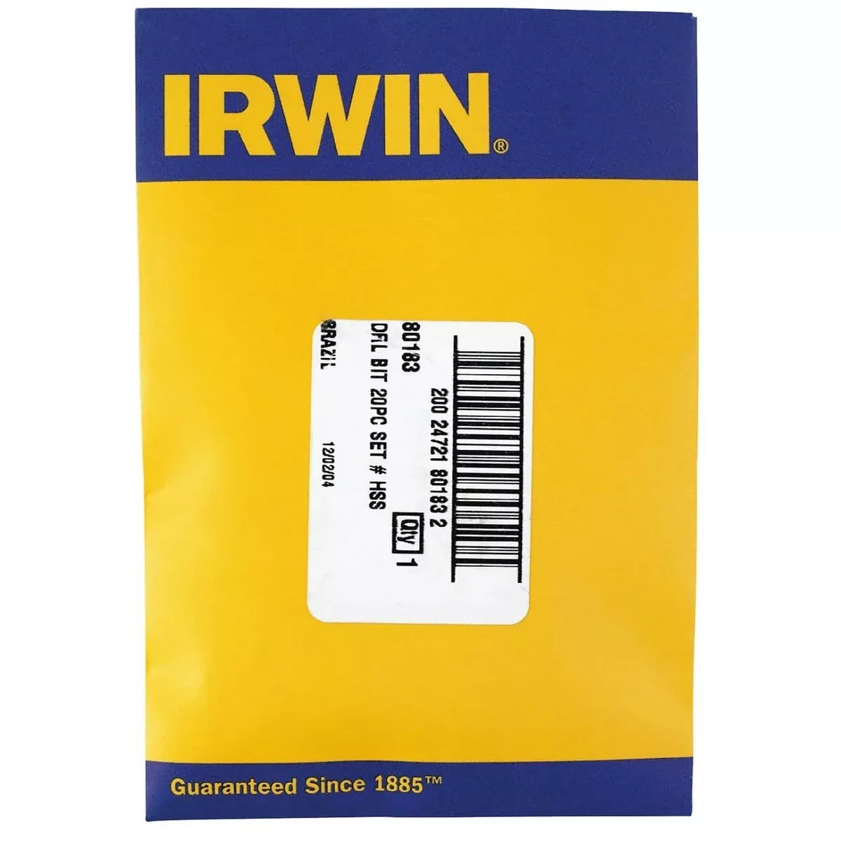 Hanson 80183 20Pc Wire Gauge Number Drill Bit Set