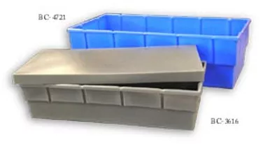 Heavy-Duty Molded Plastic Boxes With Lids - 2