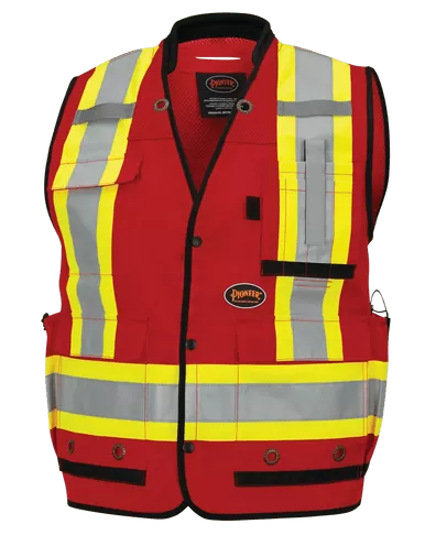 Hi-Vis Antimicrobial Mesh-Back Surveyor Vest | Pioneer