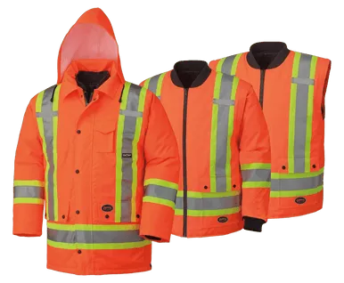 Hi-Viz 100% Waterproof 7-in-1 Parka | Pioneer