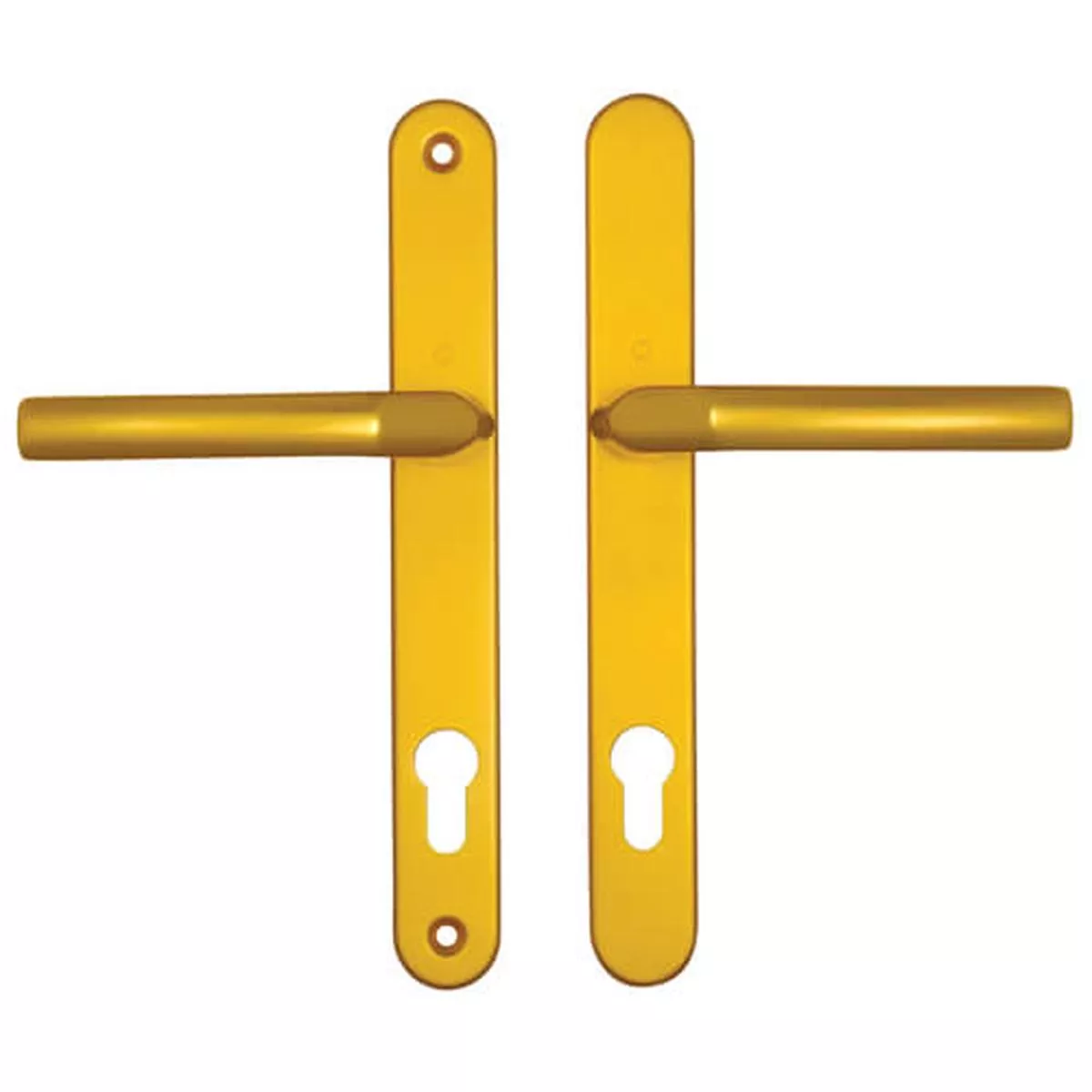 Hoppe Birmingham Sprung Lever Lever UPVC Multipoint Door Handles 92mm PZ 215mm Screw Centres