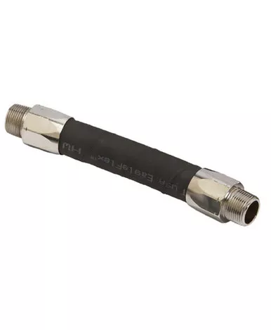 Husky CP12HW01.25L EagleFlex 3/4'' x 1.25' Black Low Cost Hardwall Whip Hose