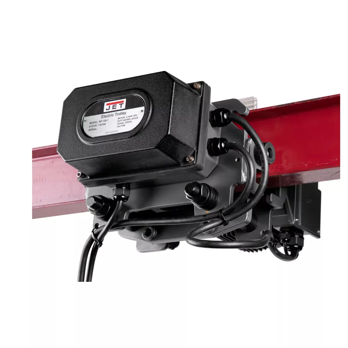 Jet Tools 3 Ton Two Speed Electric Trolley 3-Phase 460V – MT300-4 JET144189
