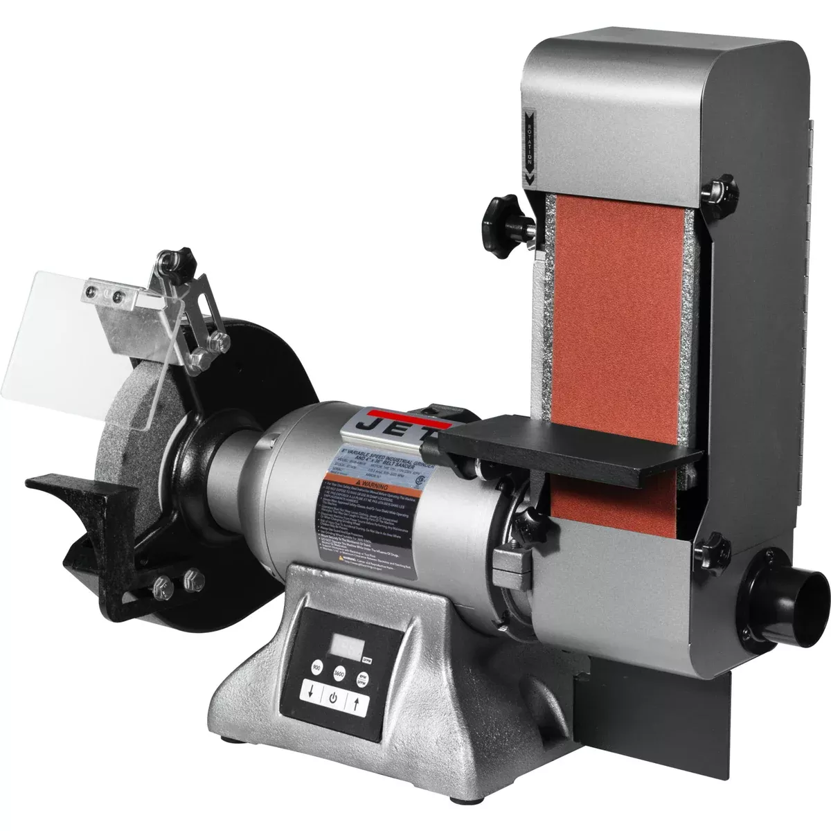 Jet Tools 8" V-Speed Industrial Grinder 4"X 36" JET577436