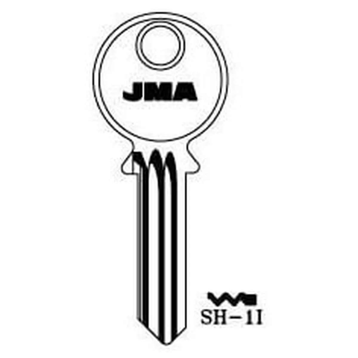 JMA HUW-1D Cylinder Key Blank